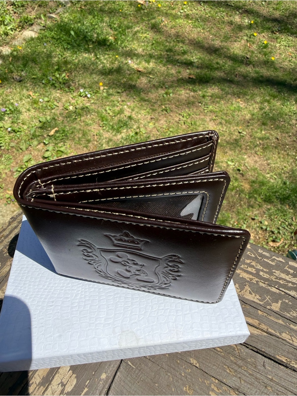 Vintage Mickey Mouse Leather Wallet - Picture 3 of 6